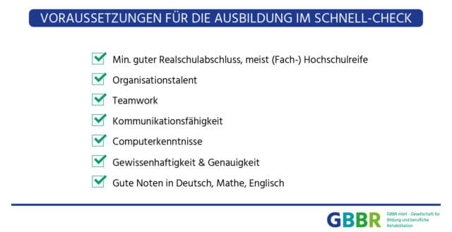 Voraussetzungen für die Ausbildung im Schnell-Check