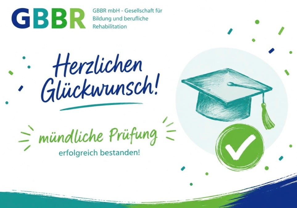 mündl. Prüfung bestanden mündl. Prüfung bestanden
